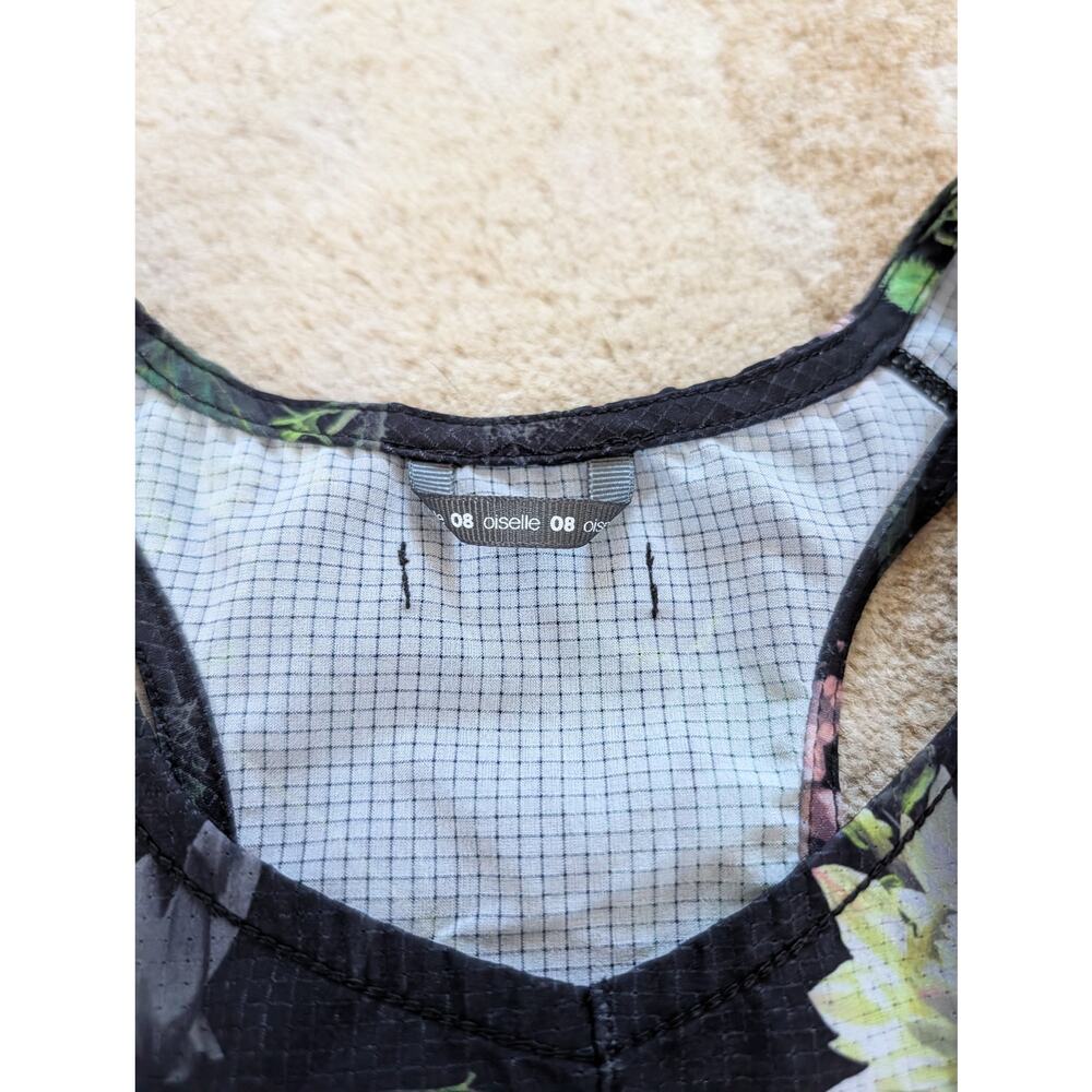 Osielle Moody Floral Set - Racerback Tank Top & Roga Shorts - Medium (Sz 6 & 8) - Picture 5 of 7